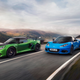 From left to right: Lotus Exige, Evora and Elise